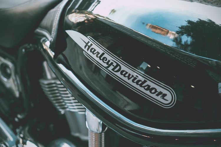 Harley Davidson Tank und Logo